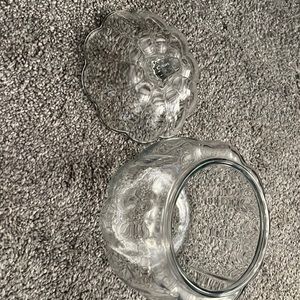 Glass pumpkin jar